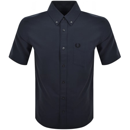 Fred Perry Oxford Short Sleeve Shirt Navy | Mainline Menswear us